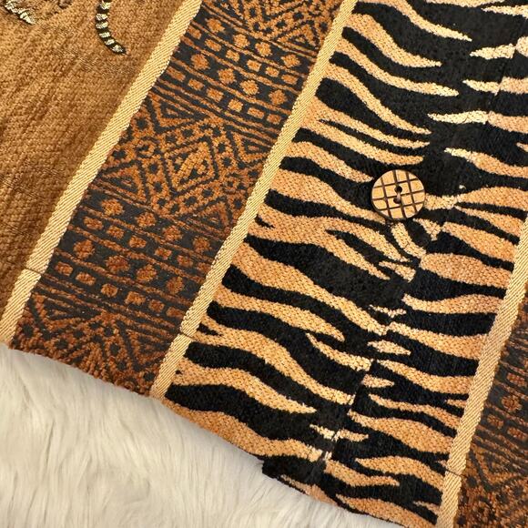 Tantrums Tiger Safari Button Down Collared Jacket XL - Picture 3 of 13